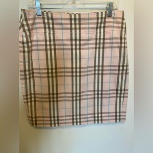 Burberry plaid skirt